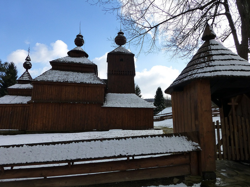 カルパチア山地のスロバキア地域の木造教会群の画像28